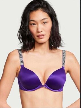 Victoria's Secret Bombshell Push-Up Bra - Purple- Size 34D
